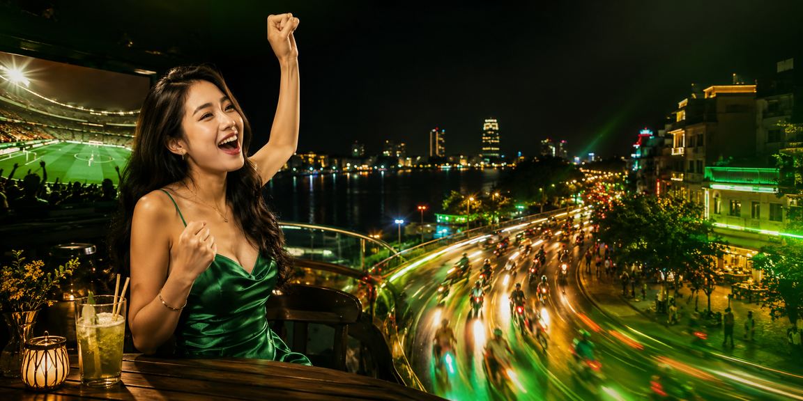 Người chơi cá cược bóng đá tại Hà Nội trong quán cà phê
